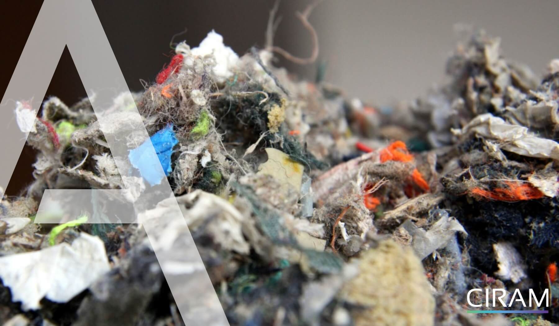 Close-up of Solid Recovered Fuel (SRF) material