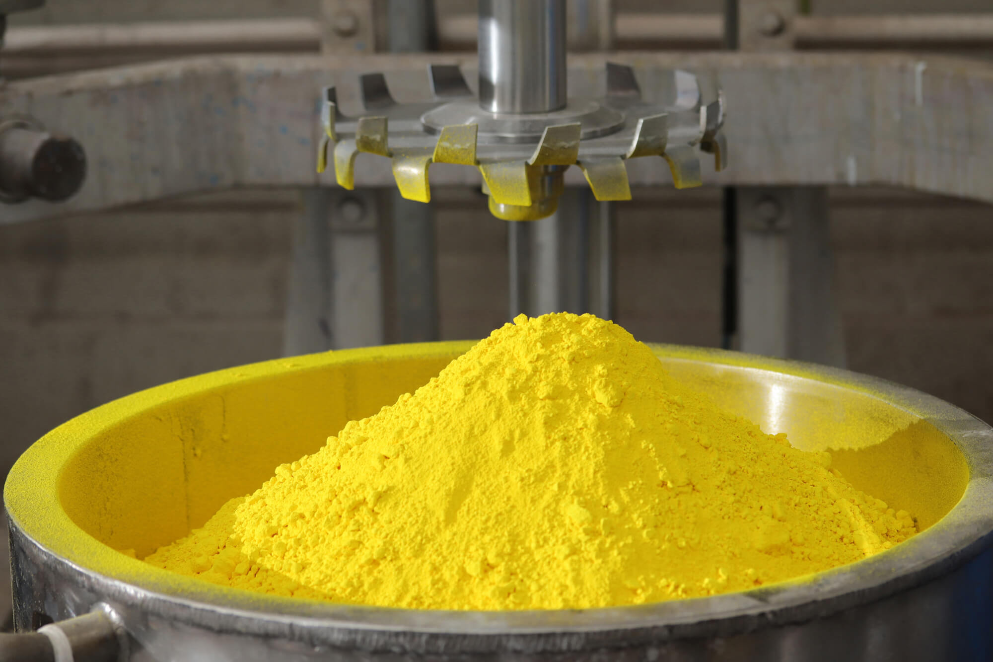 Industrial pigment powder used for bio-based paint characterization